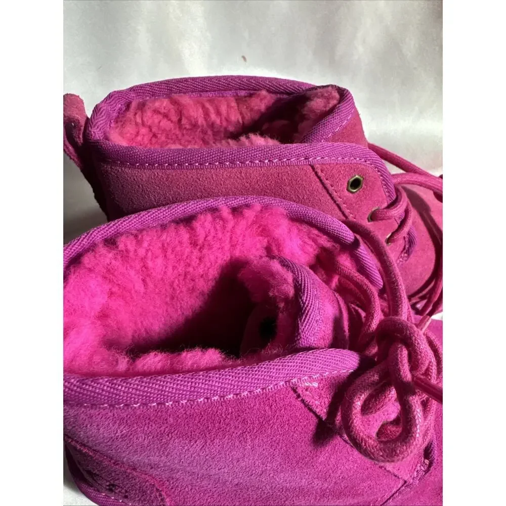 UGG Australia Big Kids Neumel II Pink Sz 4 Lace Up Style 1017320K NIB NEW *READ*